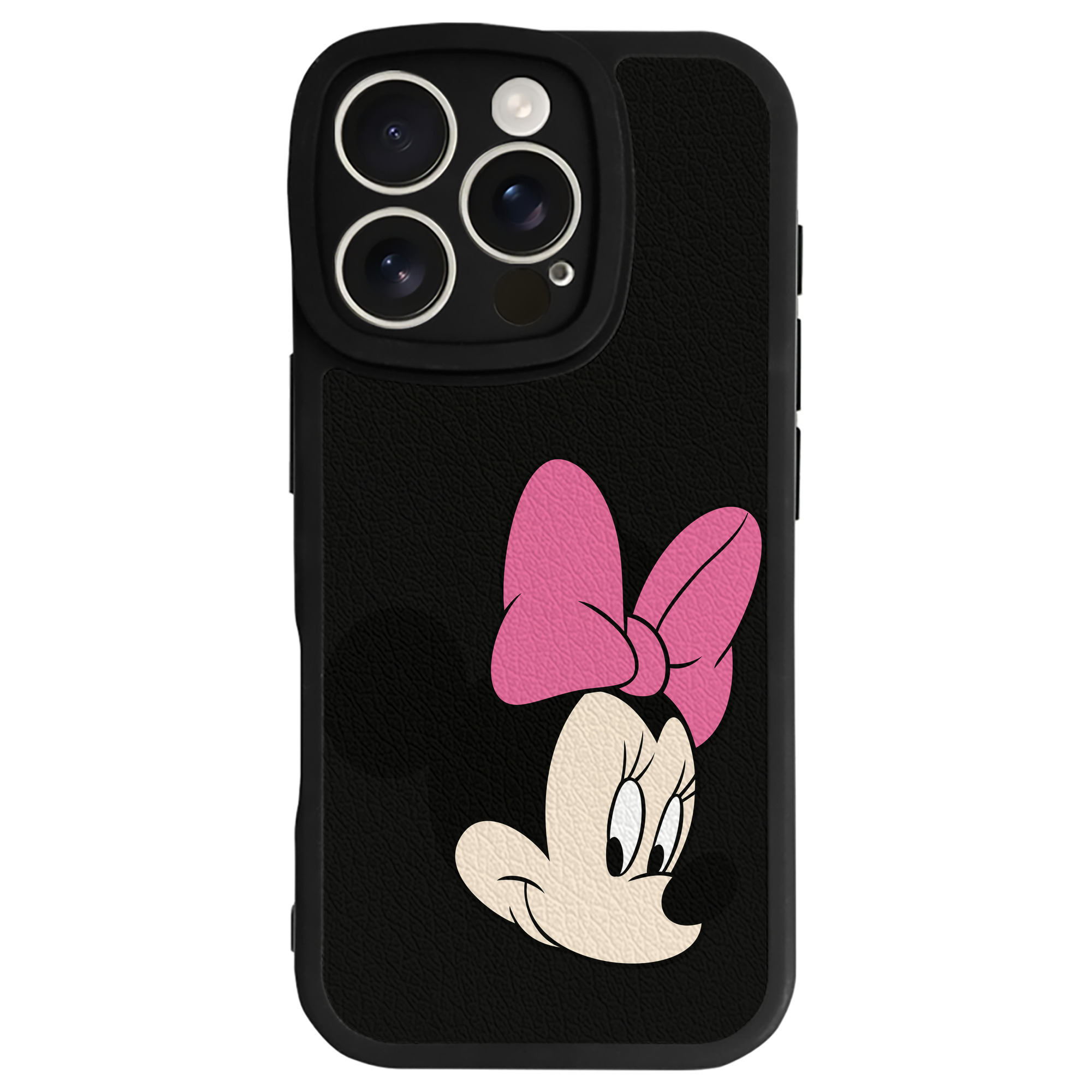 （画像用） ミッキーマウス Mickey Mouse 【iPhone 16シリーズ対応】シリコンスマホケース（レザー調） 材質：シリコン